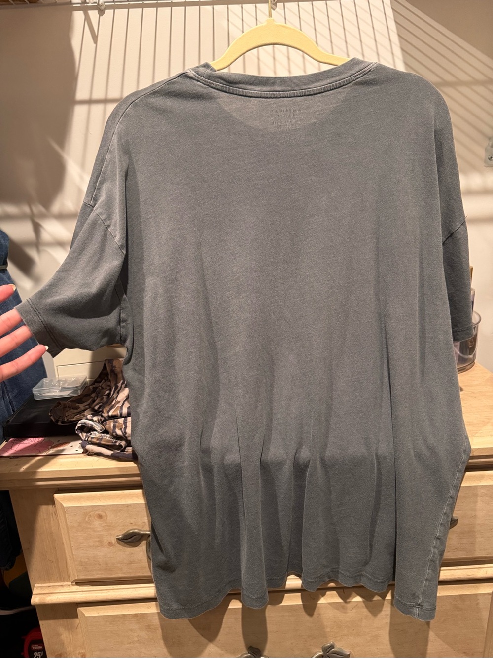 American Eagle Charcoal Gray Crewneck Tee - Picture 2 of 3